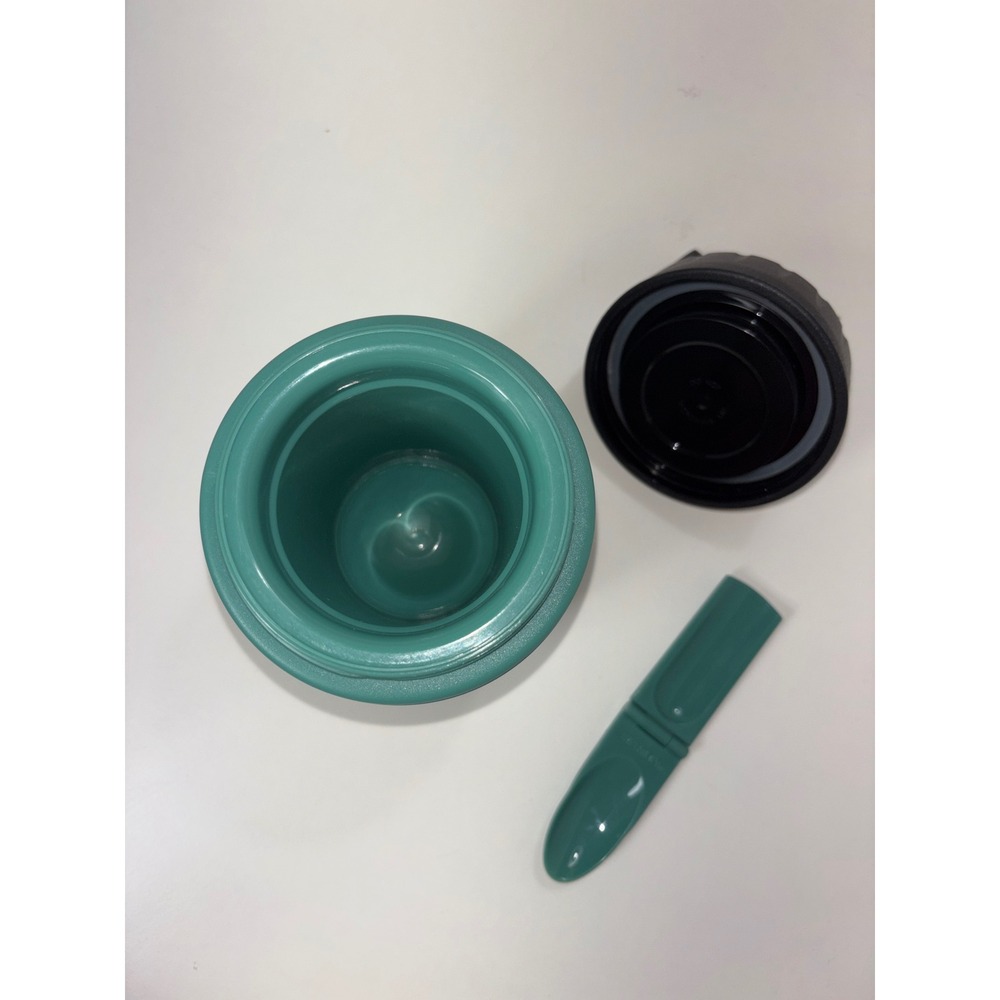 Stanley Aladdin Insulated Soup‎ Food Jar Thermos 10oz Green Black Folding Spoon - Picture 5 of 12